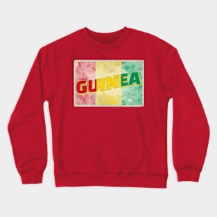 Guinea Vintage style retro souvenir Crewneck Sweatshirt